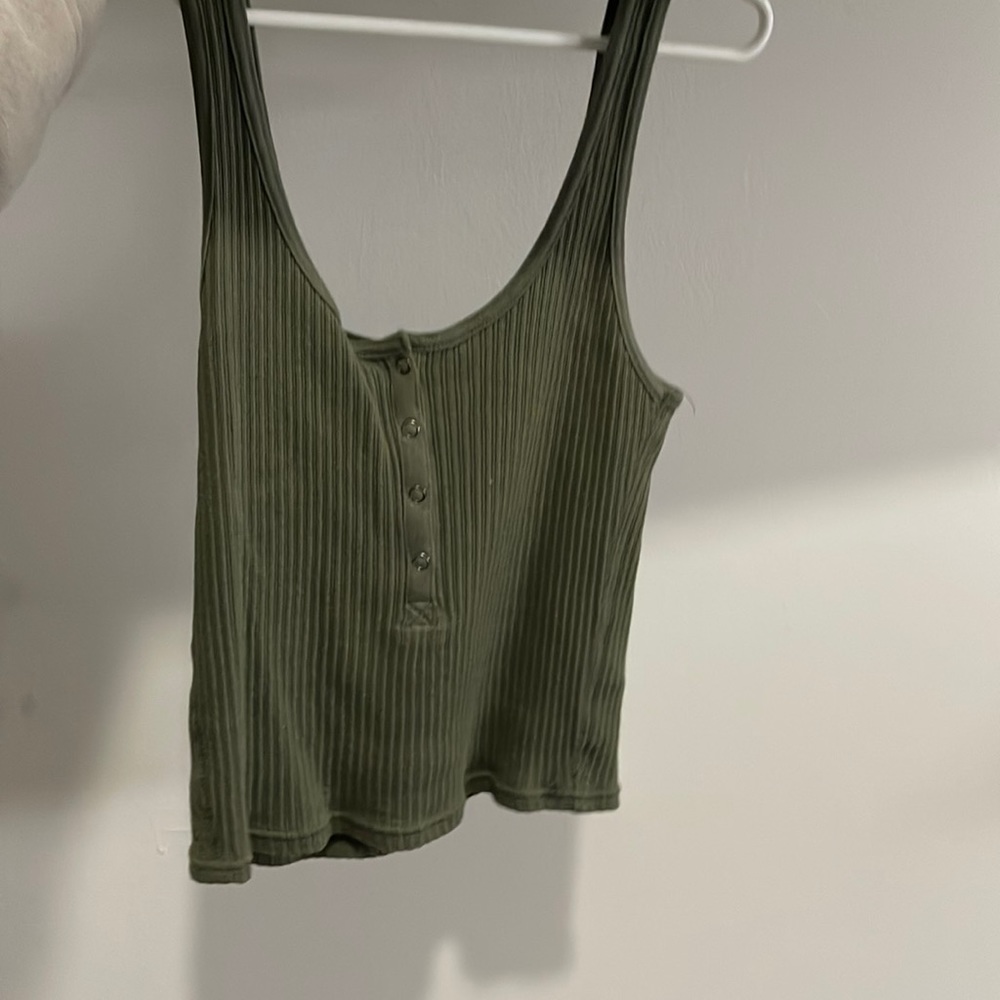 Green tank top